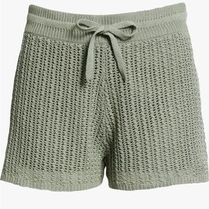 Rag & Bone Sage Green Riley tie waist shorts